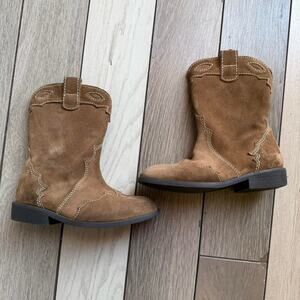 Zara kids brown suede western